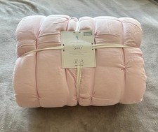 Pottery Barn Kids Pink Full/Queen Audrey Tufted Quilt NEW