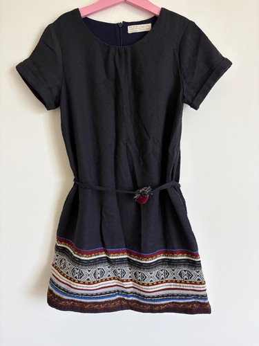 Zara girls navy dress - navy,