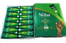 Neha Natural Henna Mehandi Temporary Tattoo Body Art Kit  - 12 Cones