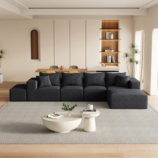 Chenille Upholstered L-Shaped