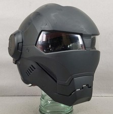 Masei 610 Dot Size S War Machine Iron Man Motorcycle Helmet Full Face Flip Up 