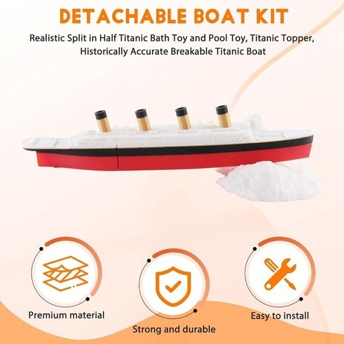 Titanic ship model breaks - model,