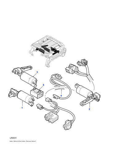 Land rover front seat motor - land,