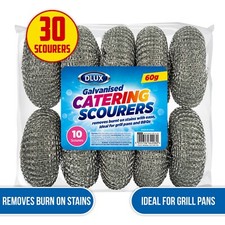 Galvanised Catering Scourers High Quality Scrub | Oven grill pans BBQs 10/20/30