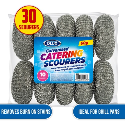 Galvanised catering scourers - catering,