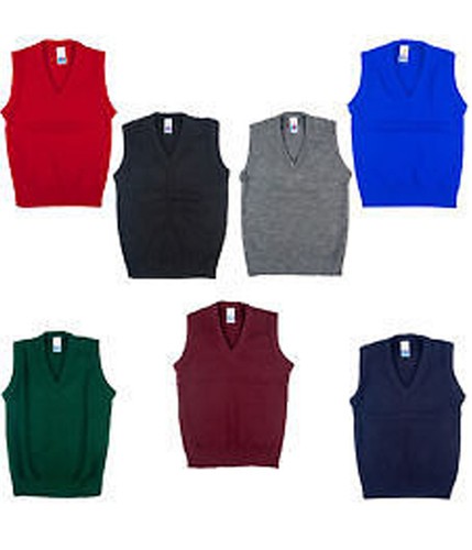 New school uniform neck tank - v-neck,