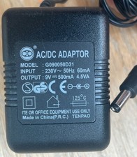 TenPao 9v 500mA 0.5A 4.5VA Linear Transformer Power Supply Mains Adapter PSU