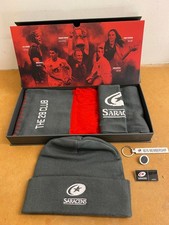 SARACENS RUGBY THE 28 CLUB PROMOTIONAL GIFT SET - SCARF + HAT + KEYRING + BADGES