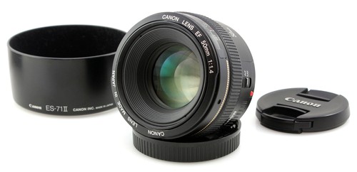 Canon 50mm usm lens - ef, f1.4