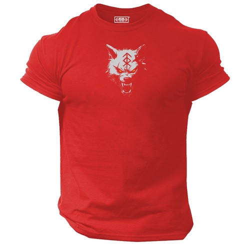 Vikings wolf shirt gym - t,