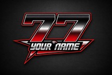 3x Custom Race Numbers Name
