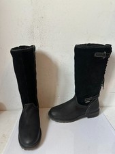 Tamaris Black Leather Lined Boots Size UK 6 EU 39