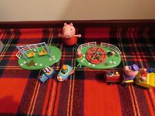 PEPPA PIG TOYS BUNDLE LARGE TALKING PEPPA, TRAIN, PLAYPARK, FIGURES, ETC