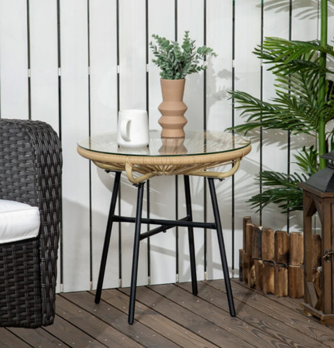 Rattan coffee table small - table,