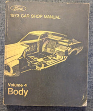 1973 FORD CAR  SHOP MANUAL