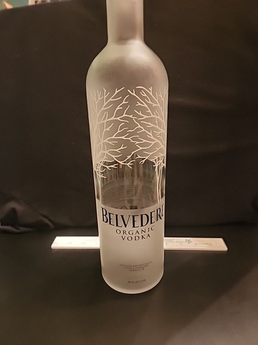 Empty bottle belvedere vodka - bottle,