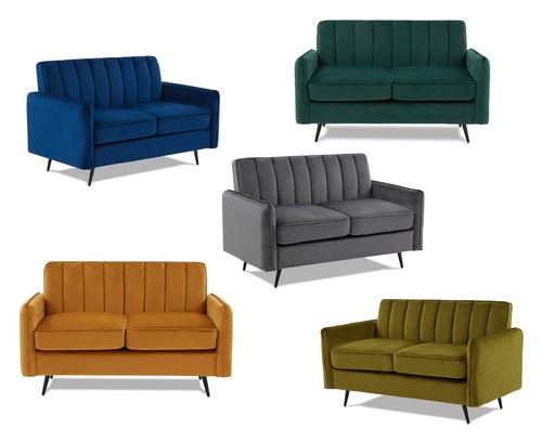 Velvet sofas ella compact - velvet, sofas: