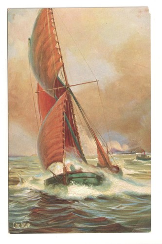 Thames sailing barge 1890 - thames, in