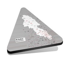 1x Triangle Fridge MDF Magnet