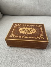 Vintage Inlay Wood Lacquered