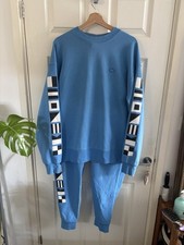 Rare Light Blue Lacoste Tracksuit Slim Fit Size FR 6 US XL - Hard To Find Both