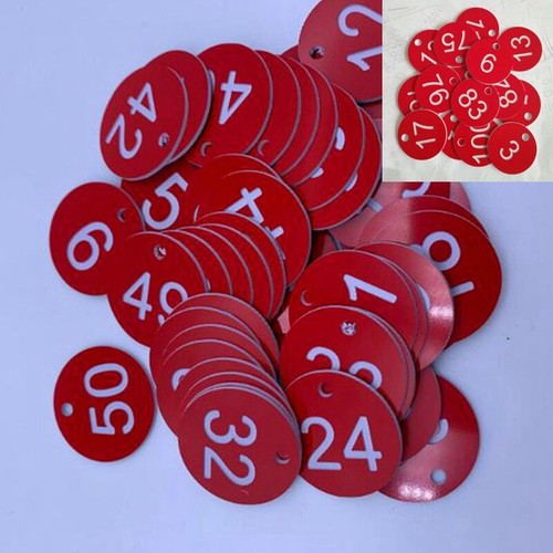 100 engraved discs number - 1-100,