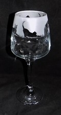 New 'CAT' Hand Etched Large Wine Glass with Gift Box - Unique & Purrrfect Gift!