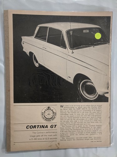 Cortina car driver - gt,