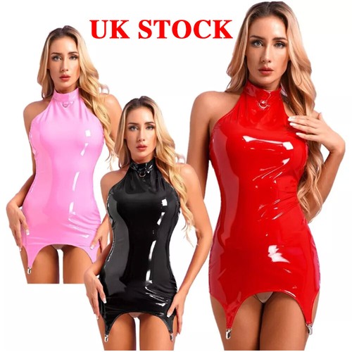 Womens wet look pvc leather - look,
