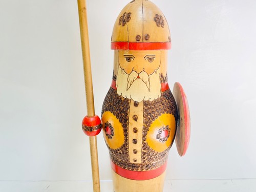 Matryoshka viking wooden - matryoshka,