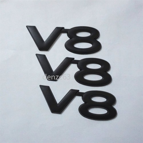 Black matte metal emblem - matte,