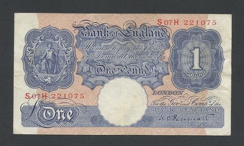 Bank england note - of,