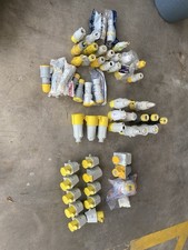 Job Lot of Industrial plugs and sockets BS4343 Yellow 110v 