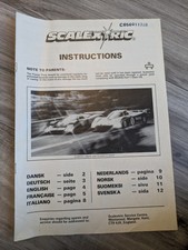 Scalextric Jaguar & Porsche Instructions Only 
