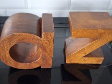 Ben De Lisi Wooden Bookends -