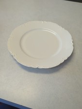 Haviland Limoges France White Dinner Plate Scalloped RANSON 9.5" 