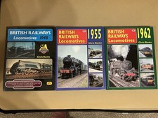 3x British Railway Locomotive Books 1948, 1955 & 1962