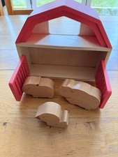 Wooden barn toy - barn,