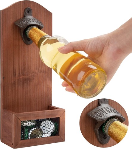 Wall mounted beer bottle - beer,