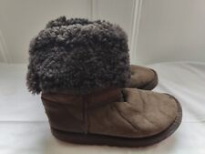 UGG chocolate Brown Boots Size  UK W6 Eu39 Shabby Chic Worn See Photos 