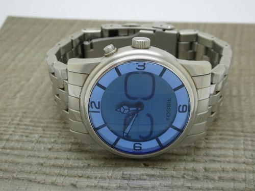 Men stainless steel fossil - stainless,