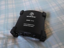 Work DAC 111 PA DI BOX Stage XLR Jack Balanced Line 9V Battery Phantom Power