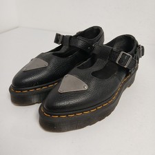 Dr Martens Caidos Mary Jane Shoes UK 6 Womens Black Leather WRDC31-DM