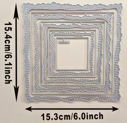 Layered retro mold square - 8,