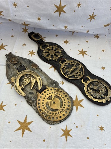 Antique horse brass harness - horse,