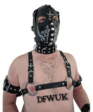 UK MADE Male Latex Black Strap