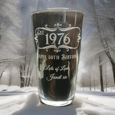 18th BIRTHDAY PINT GLASS