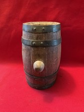 Vintage Wooden And Brass Oval Brandy?/Wine? Barrel