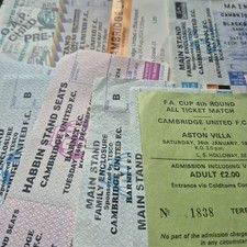 USED MATCH TICKETS - General League & Cup (11) UPDATED