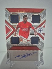 Nani Match Worn Quad Patch Auto /164 Cornerstones Manchester United